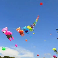 free shipping big kite bear kite flying inflatable kite outdoor toy giant soft kite string reel animal kite factory professional