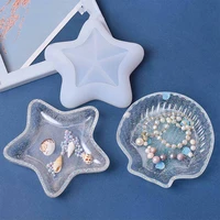 shell starfish conch soap dish silicone molds jewelry storage box epoxy casting mold for diy trinket container tray snack plate