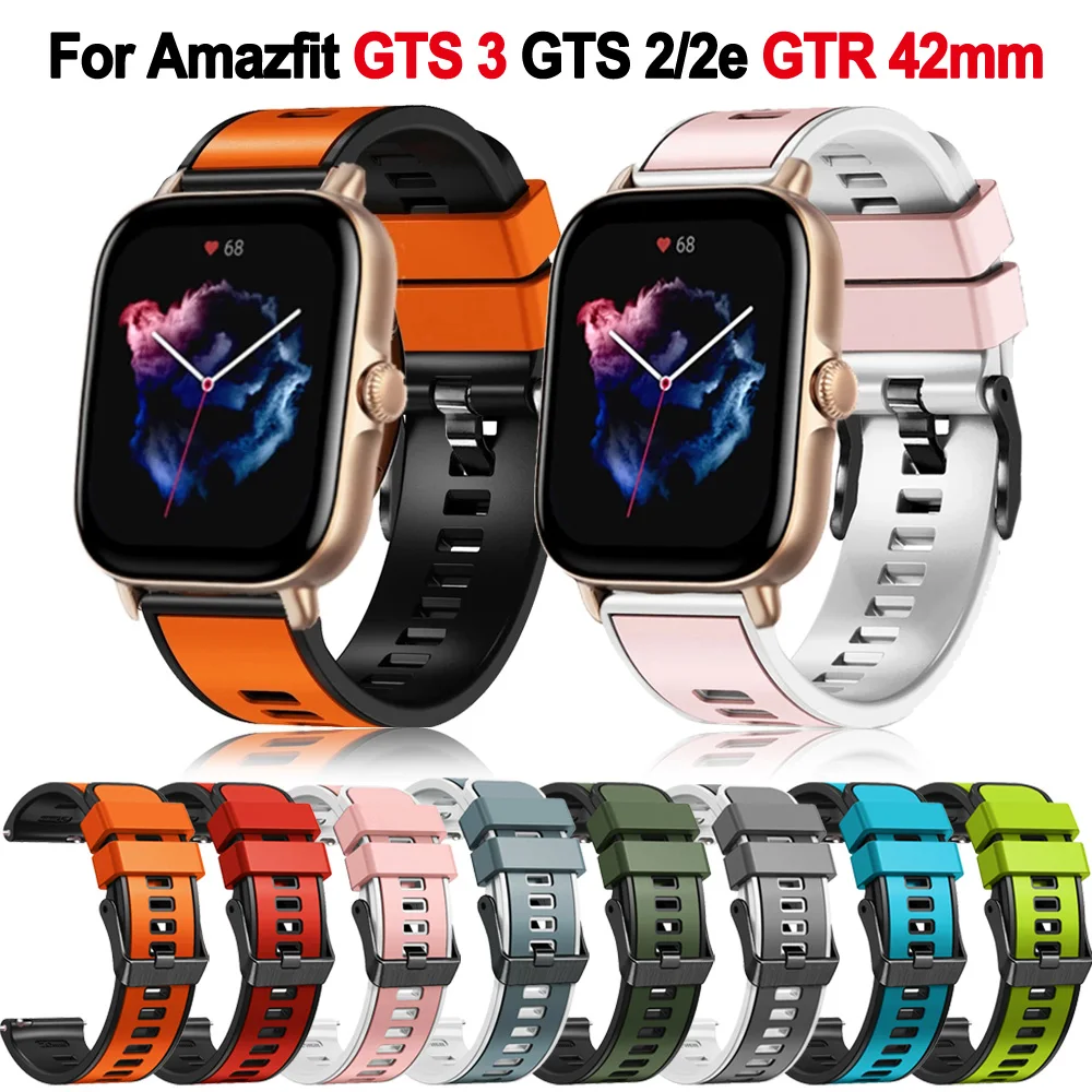 

20mm Wrist Strap For Xiaomi Huami Amazfit GTS 3 2 mini 2e Smart Watch Band Amazfit GTS2 Bip U 3 pro GTR 42mm Bracelet Watchband