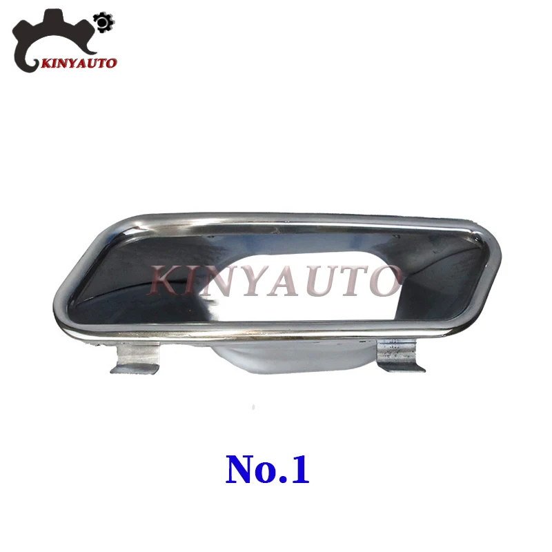 Фото Для Benz S300L S350L S400 S500 S600L 10-13 Накладка на глушитель заднего бампера Рамка выхлопной трубы заднего цилиндра Конец заднего выхлопной трубы №2