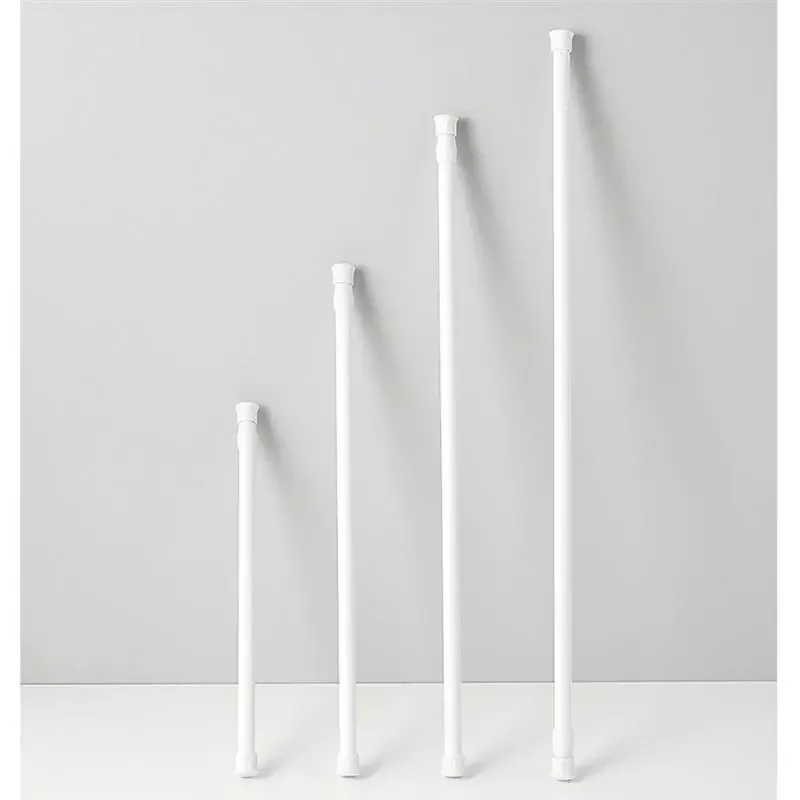 

Adjustable Curtain Rod Metal Curtain Rod Holder Without Drilling Curtain Stick Shower Rod Wardrobe Bracket Extendable Stick