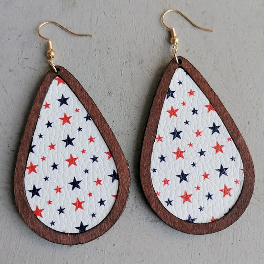 Серьги 4 июля в США патриотические ювелирные изделия для женщин новинка 2022