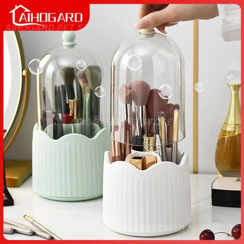 

Роскошное ведро для хранения кистей для макияжа, портативный Практичный Настольный органайзер для макияжа, многофункциональный держатель для кистей для макияжа с крышкой