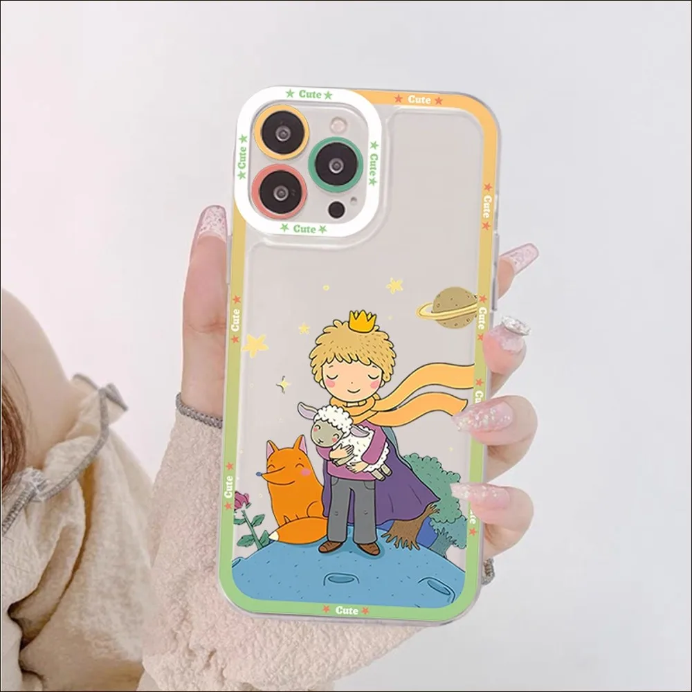 Little Prince Starry Sky Phone Case For IPhone 13 14 Pro Max XS XR 12 11 Pro 13 Mini 6 7 8 Plus Soft Clear Back Cover