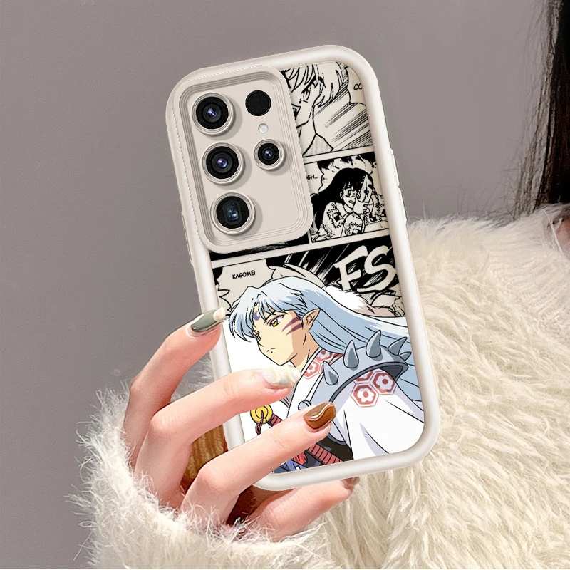 Искусство аниме-комиксов Inuyasha для Samsung Note 20 S24 S23 S22 S21 S20 Ultra Plus FE A25 A23 A22 A15 A31