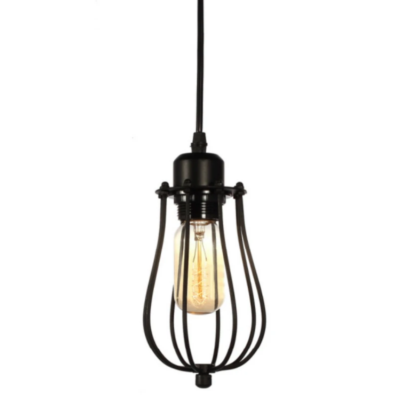 

Retro minimalist iron lines Industrial penfant lights bar hanging lamp cafe light fixtures restaurant design lighting room decor