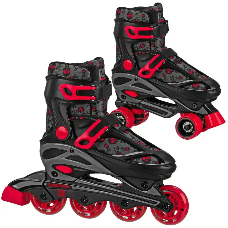 

Boys Sprinter 2N1 Quad and Inline Skates Combo /Red, Size 3-6