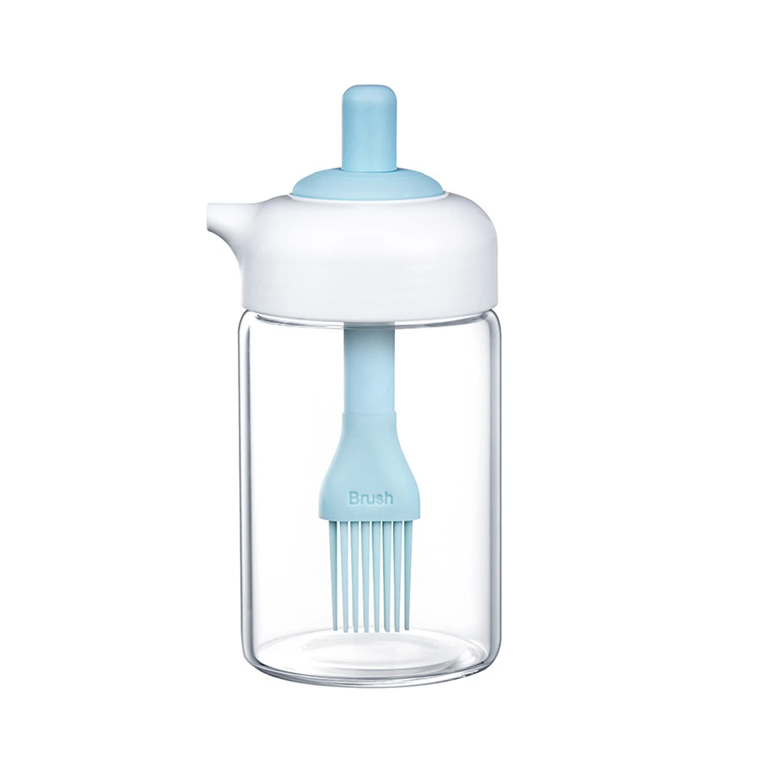 

Glass Oil Bottle With Brush Oil Bottle Dispenser Silicone Brush Oil Container Cooking Accessories Oil Dropper Brush Set For