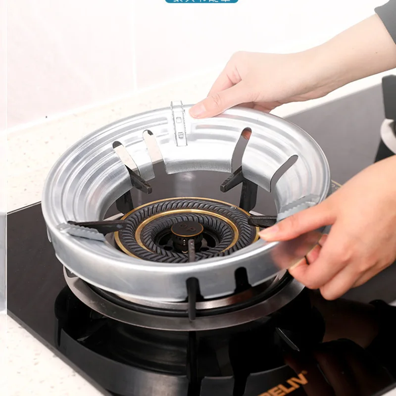 

Gas Energy saving cover reusable gas energy saving cover stainless steel stove energy saving ring windproof space gas stove ring