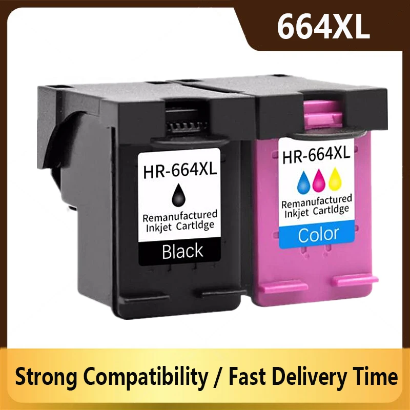 Чернильный картридж 664XL совместимый с принтером HP Deskjet 1115 2135 3635 2138 3636 3638 4535 4536 4538 4675