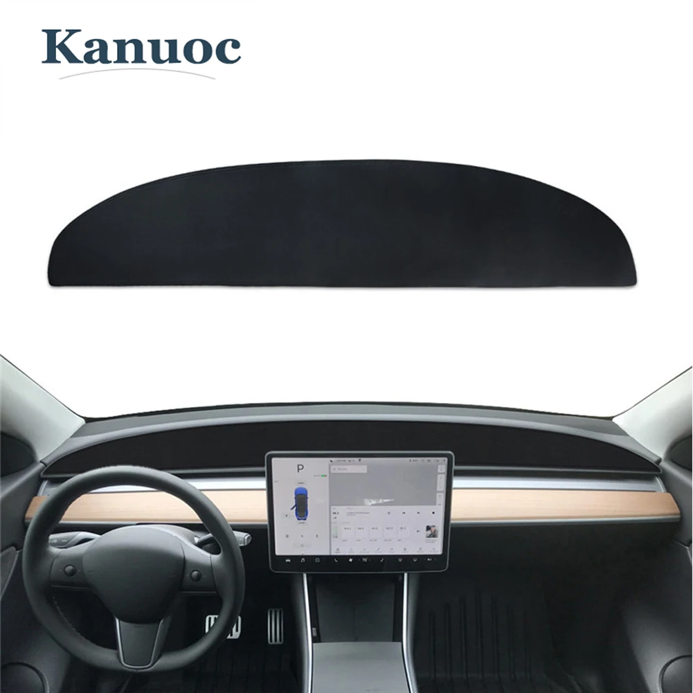 

Anti-dirty Sunshade Pad Car Accessories For Tesla Model 3 Model Y 2017-2022 LHD Dashboard Decorative Mat Interior Protect