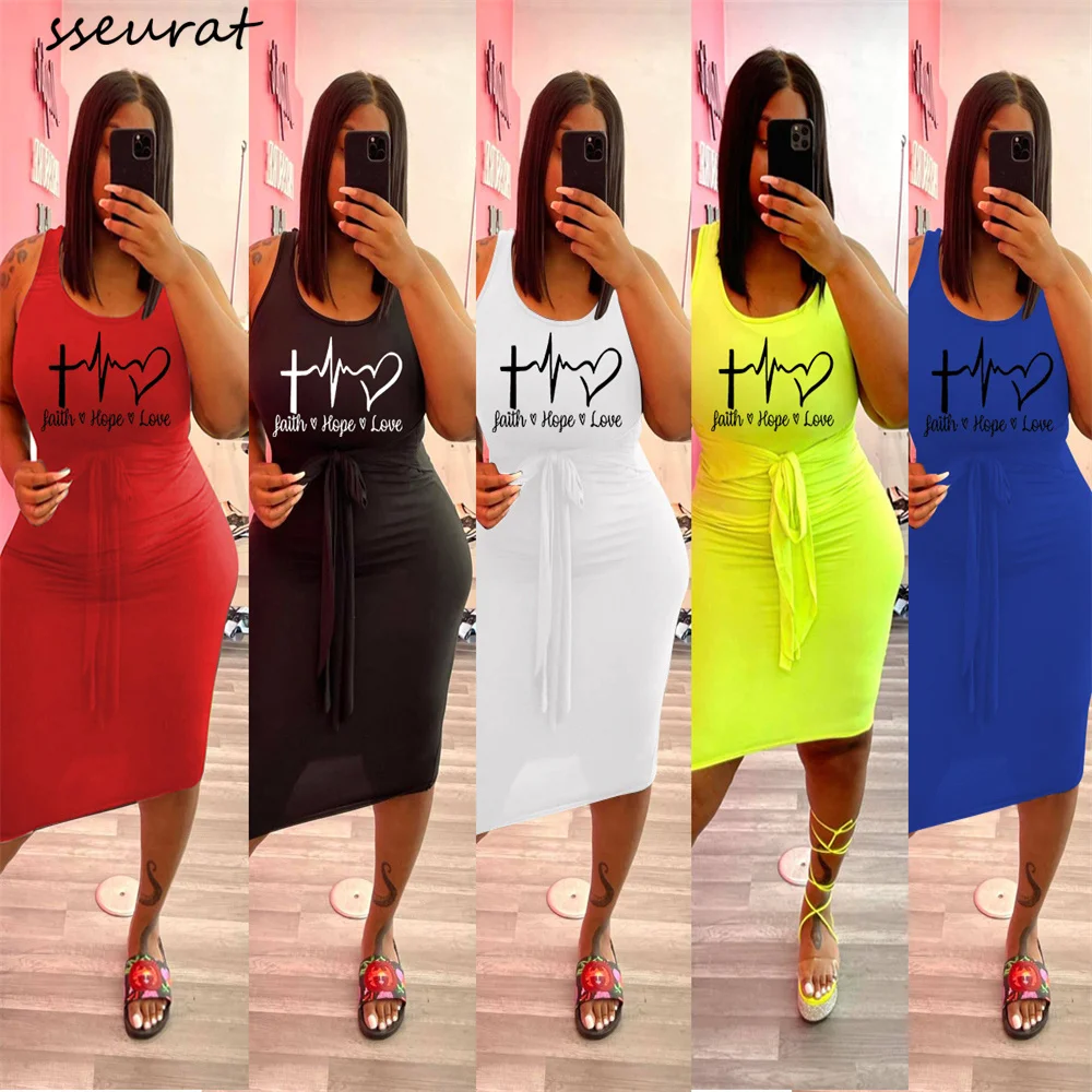 

Женское платье-карандаш без рукавов, с карманами