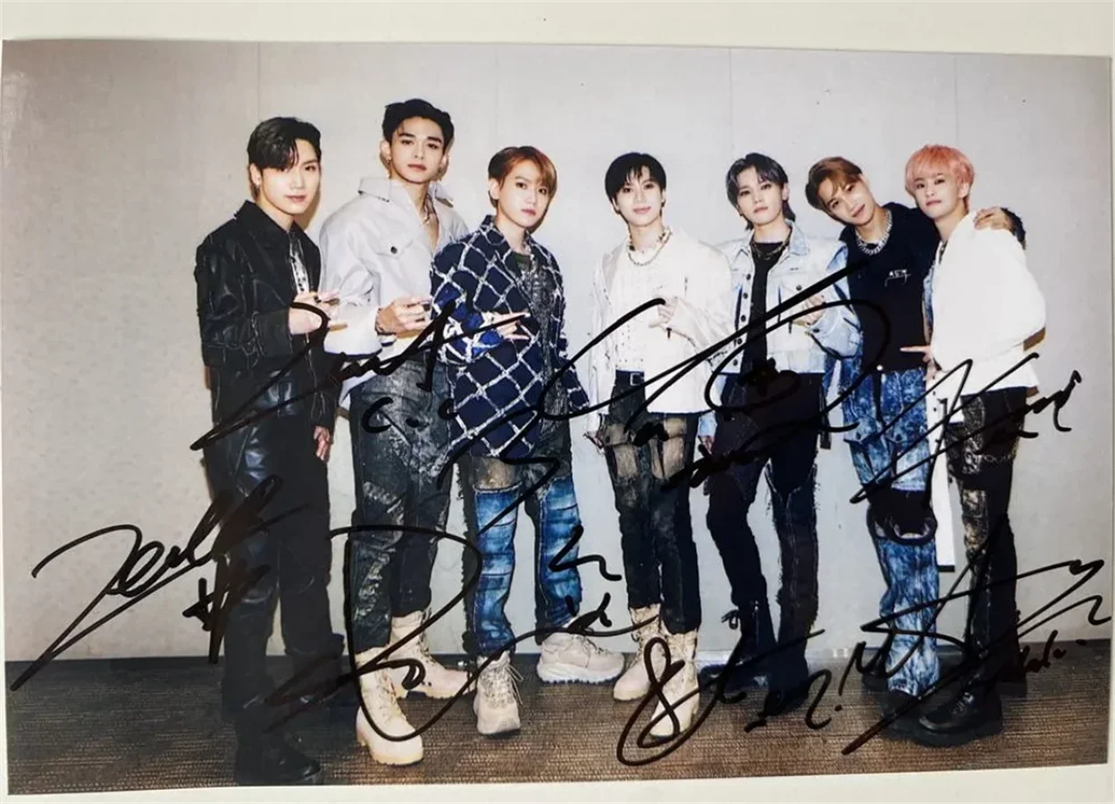 Подписанная фотография Ли Тэмин SuperM, Бэк Хён, Кай, Тэ Ён, Марк, Лукас, Тэн Super One Solo 1th Press It Hand Autographed SHINee K-POP.