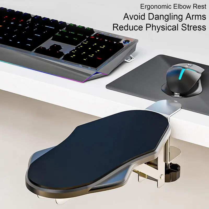 

Armrest Pad Desk Computer Table Support Mouse Arm Wrist Rest Desktop Extension Hand Shoulder Protect Attachable Board Mousepad