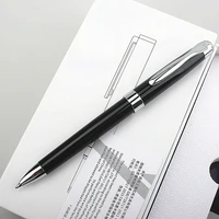 0 7mm metal luxury black sivler ballpoint pens for writing school office business supplies