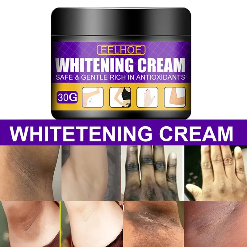 

5PCS Whitening Cream for Women Bleaching Cream Face Body Whiten Underarm Private Parts Armpit Arms Legs Neck Elbows Knees 50g