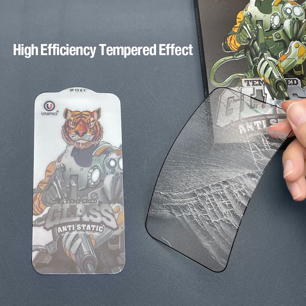 UNIPRO Screen Protector For iPhone 14 13 Pro Max Full Cover Film Tempered Glass For iPhone 14 Plus Phone Screen Protector