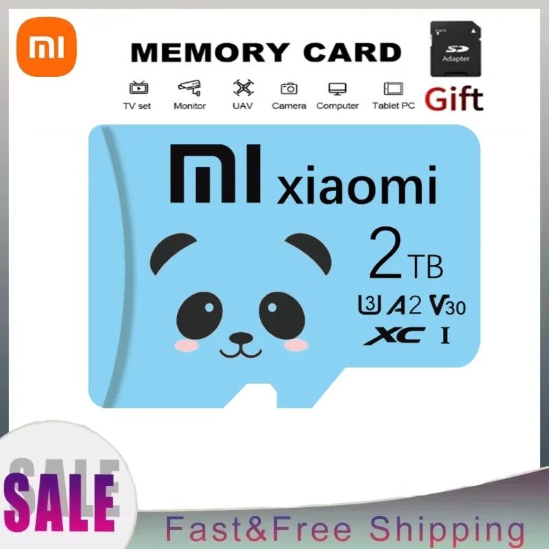 Оригинальная высокоскоростная карта Xiaomi Class10 Micro TF SD-карта 2 ТБ SD-карты высокой