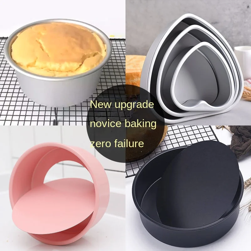 

Cake Tools 4 Inch 6 Inch 8 Inch Non-Stick Live Bottom Cake Mold Carbon Steel Chiffon Mousse Baking Tool Oven Round Cake Mold