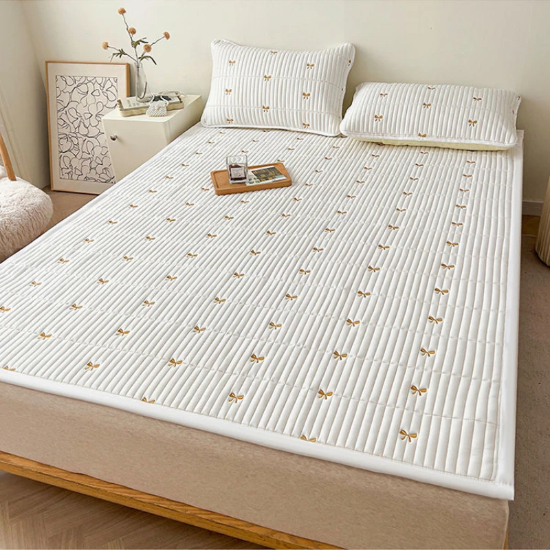 Супермягкие складные наматрасники для односпальной двуспальной кровати простые