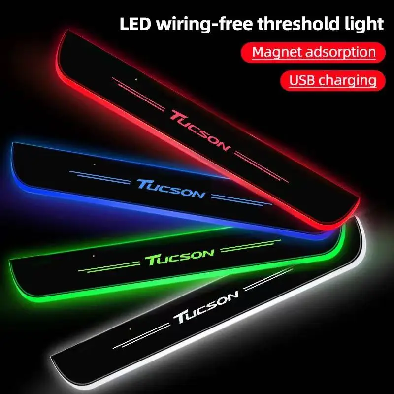 

Car Welcome Threshold LED Lamp Car Door Atmosphere Light For Hyundai Tucson NX4 IX35 H7 2009 2010 2018 2019 2021 Car Accessories