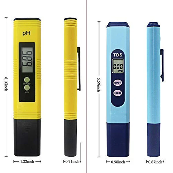 Promotion! Water Quality Test Meter Ph Tds 2 In 1 Kit With 0-14.00Ph And 0-9990 Ppm Measure Range For Hydroponics Aq |
