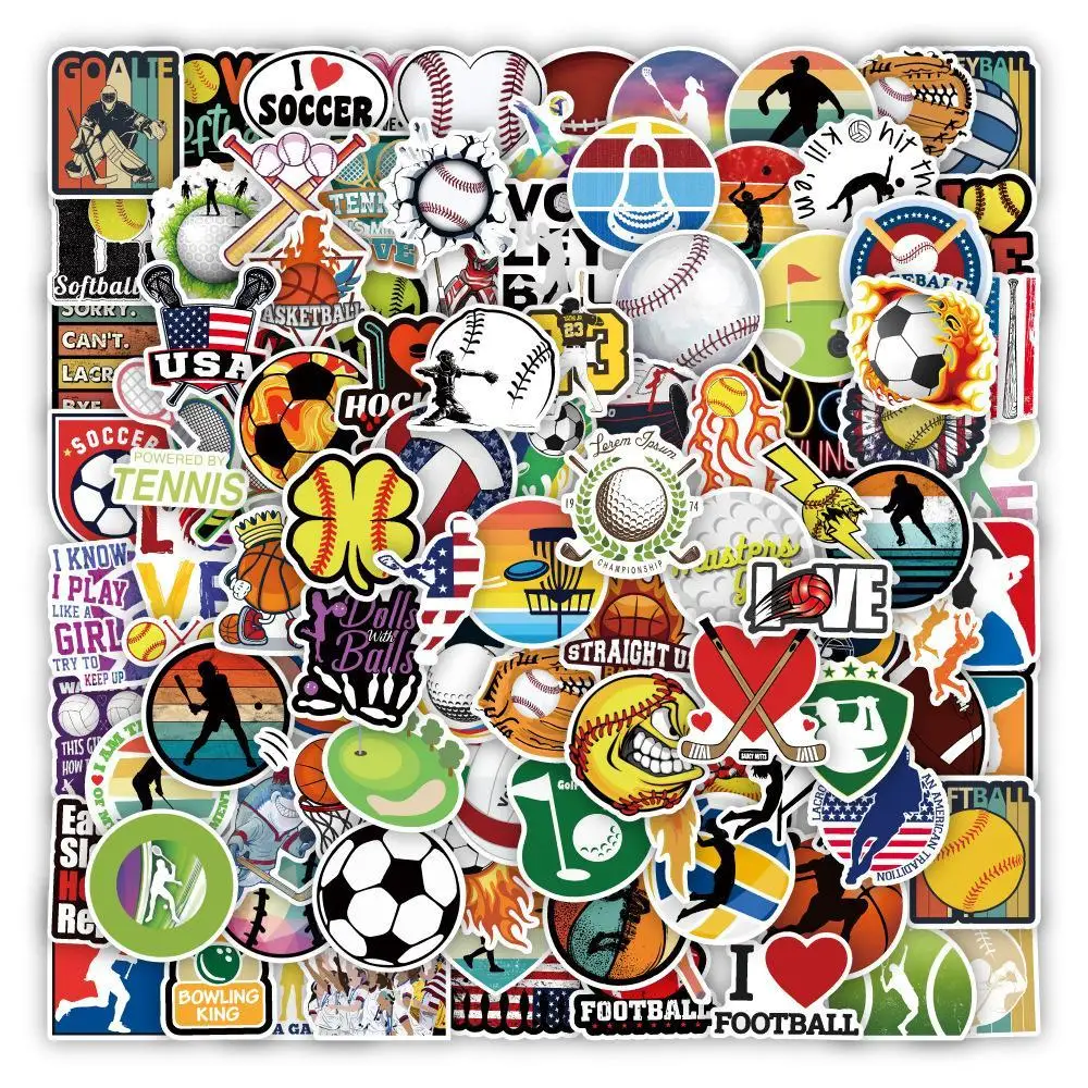 

Mixed Ball Stickers, Vinyl Stickers, Water Bottle, Phone, Notebook, Skateboard, Home Room Decoration, Cute, 50Pcs