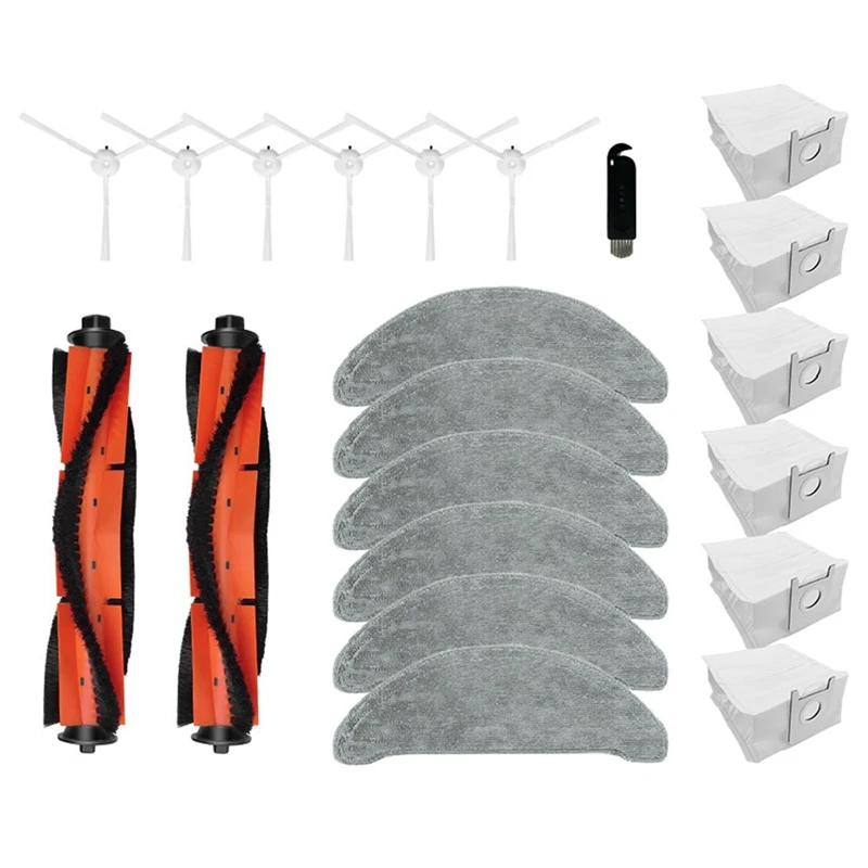 Основная боковая щетка тряпки для швабры сменные мешки пыли робота-пылесоса Xclea