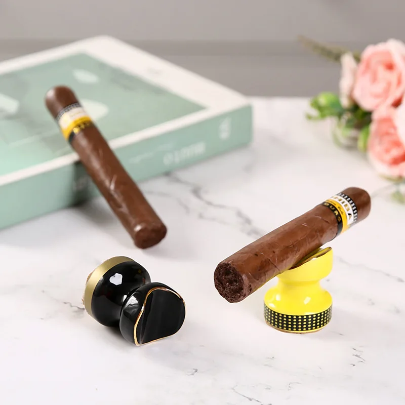 Керамическая пепельница для сигар поднос одинарный портативный креативный