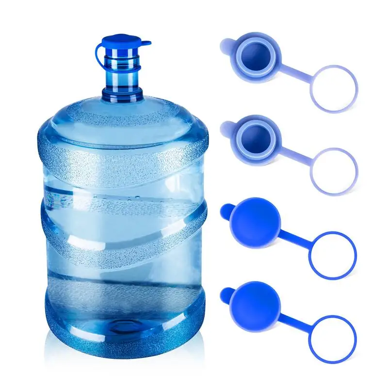 5 Gallon Water Bottle Lid Silicone Reusable No Spill Top Lid