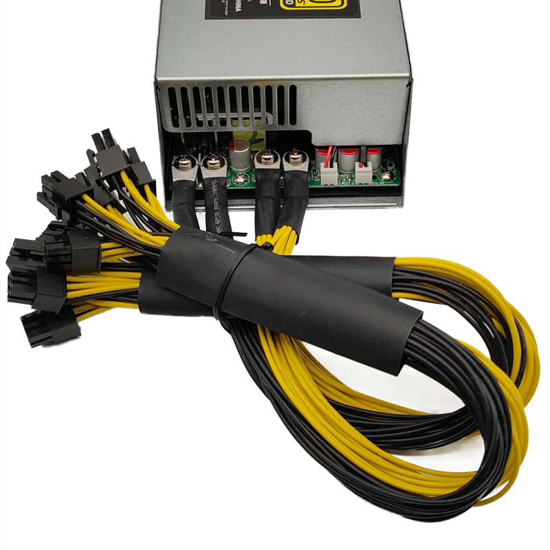 Блок питания Antminer Bitmain 2000 Вт 6PIN T9 ETH PSU antminer S9 S7 L3 BTC LTC DASH 1800 блок для майнинга |