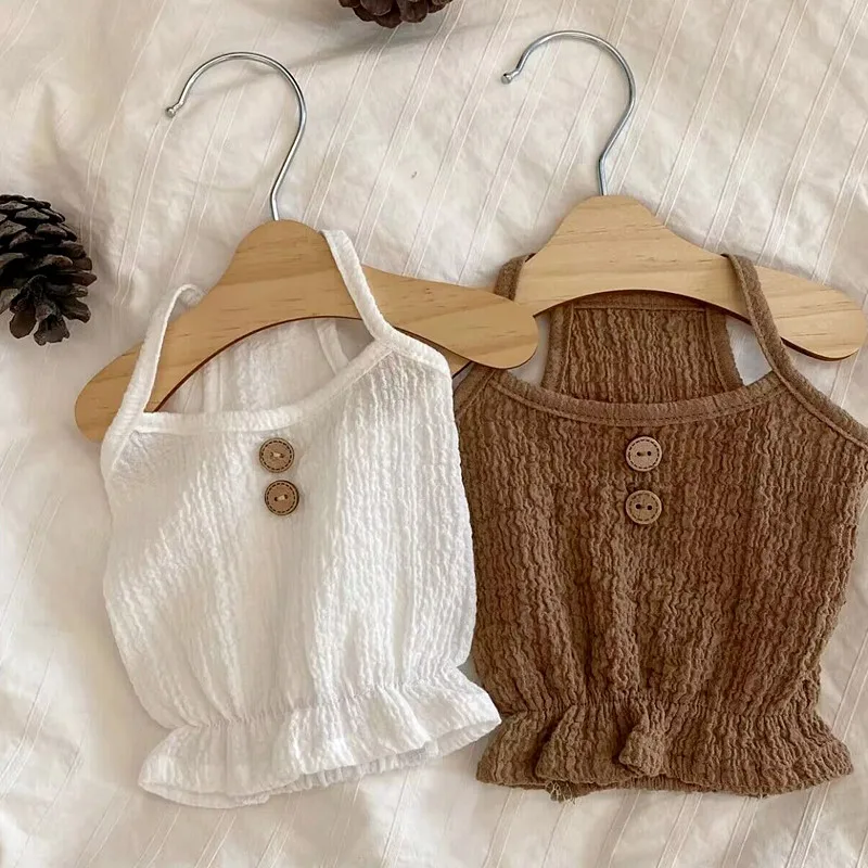 

Solid Pet Camisole Teddy Cool and Comfortable Clothing in Summer Puppy Cute Clothes Bears Legs Clothing XS-XL