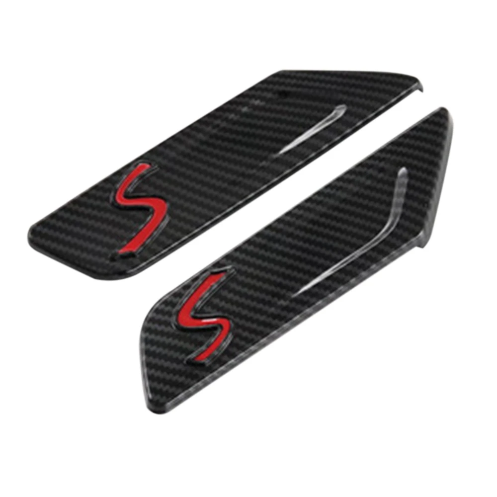 

2 шт., автомобильные наклейки для сигнала поворота, из углеродного волокна