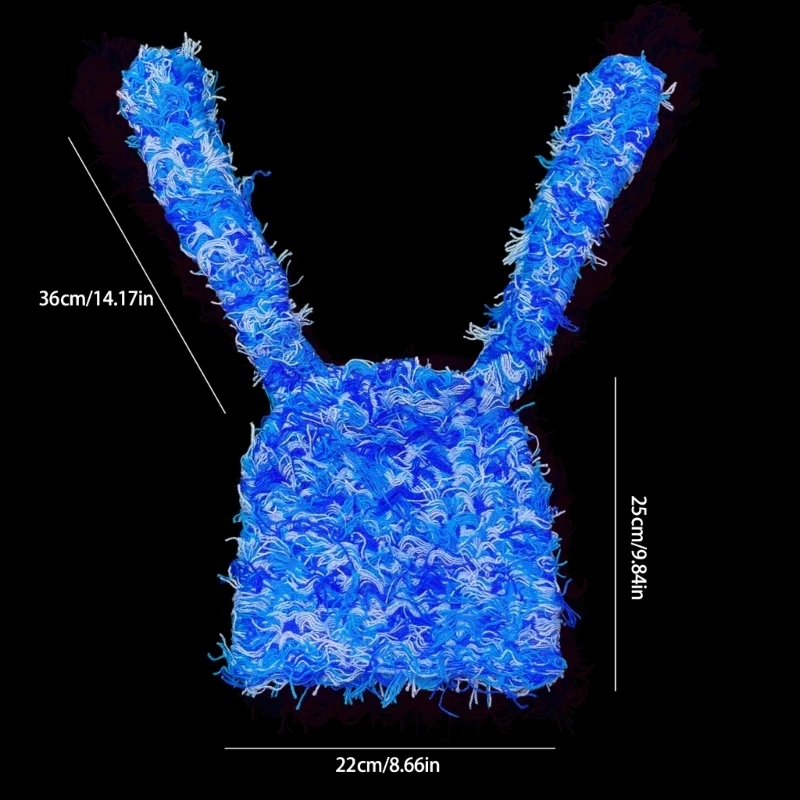 Вязаная крючком шапка 2000-х годов зимняя теплая вязаная без полей с длинными