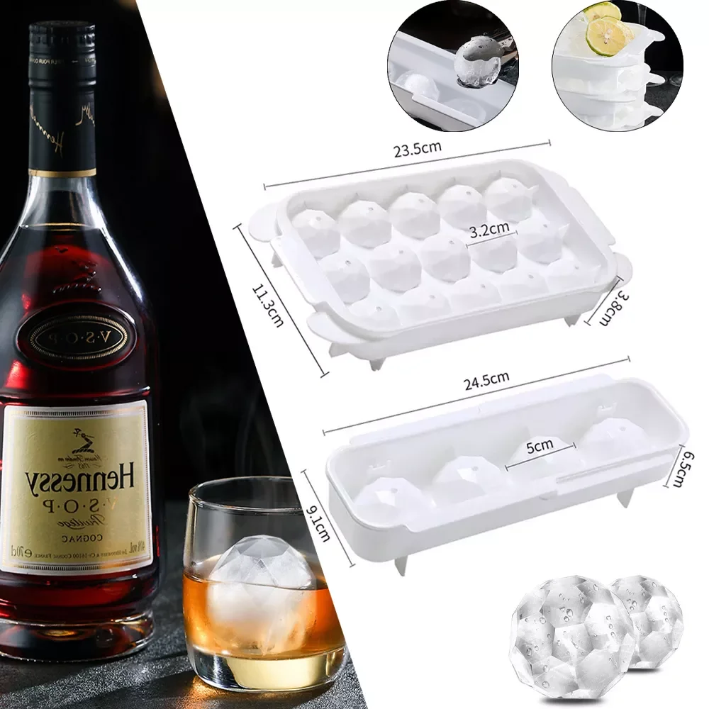 

holes Ice Ball Mold Safe PP Ice Cube Whiskey Ice Ball Mold Multi-purpose Ice Tray Flexible Ice Maker Trays-ice Maker