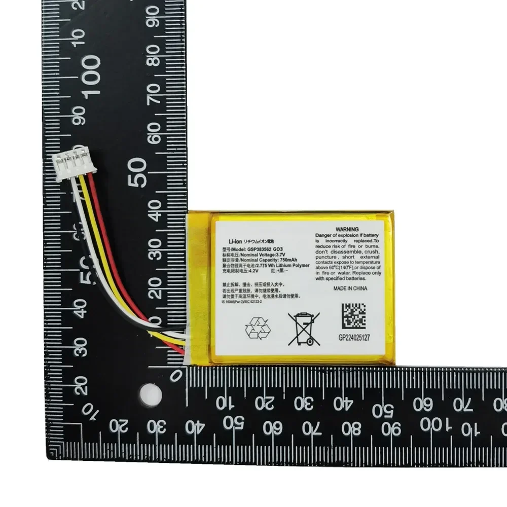 2024 год GSP383562 100% оригинальный плеер аккумулятор для колонок JBL Go 3 Go3 G03 750 мАч Bluetooth