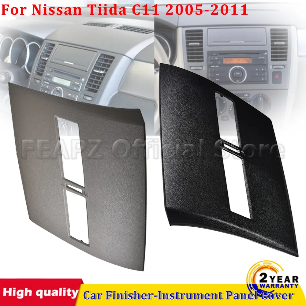 Фото 1 шт. Накладка на приборную панель (левый руль) для Nissan Tiida C11 2005-2011, пластиковая накладка на воздуховод кондиционера, автомобильные аксессуары №1