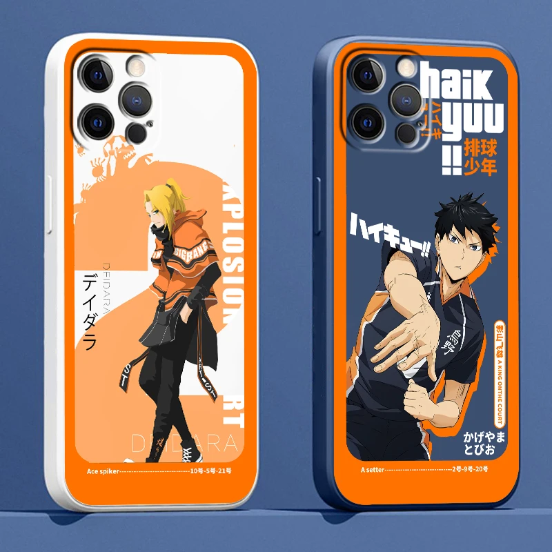 

Liquid Rope Cover Anime Haikyuu Japan Cartoon Phone Case For Apple iPhone 14 13 12 Mini 11 XS Pro Max X XR Plus SE 2020 Funda