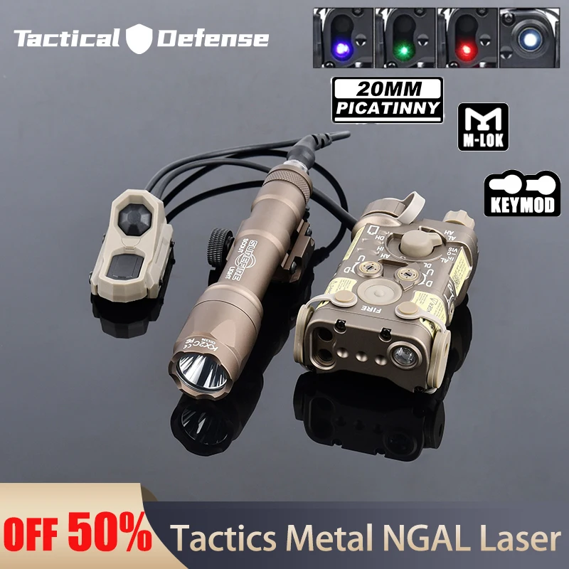 Металлическая тактика NGAL красный зеленый синий индикатор Surefire M300A M600C охотничий