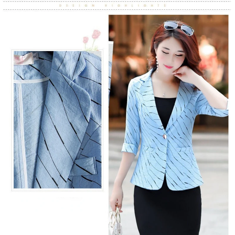 Женский пиджак офисный женский Модный облегающий костюм тонкое пальто Блейзер