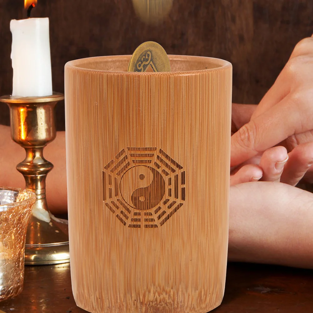 

I Ching Divination Bamboo Tube Chinese Chinese Divination Prop Chinese Bucket Vintage Accessories Props Decor