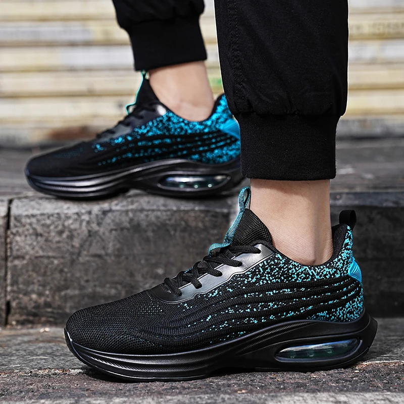 Men's Air Cushion Running Shoes Comfortable Breathable Sneaker Men Fashion Outdoor Shock Absorption Casual Shoes