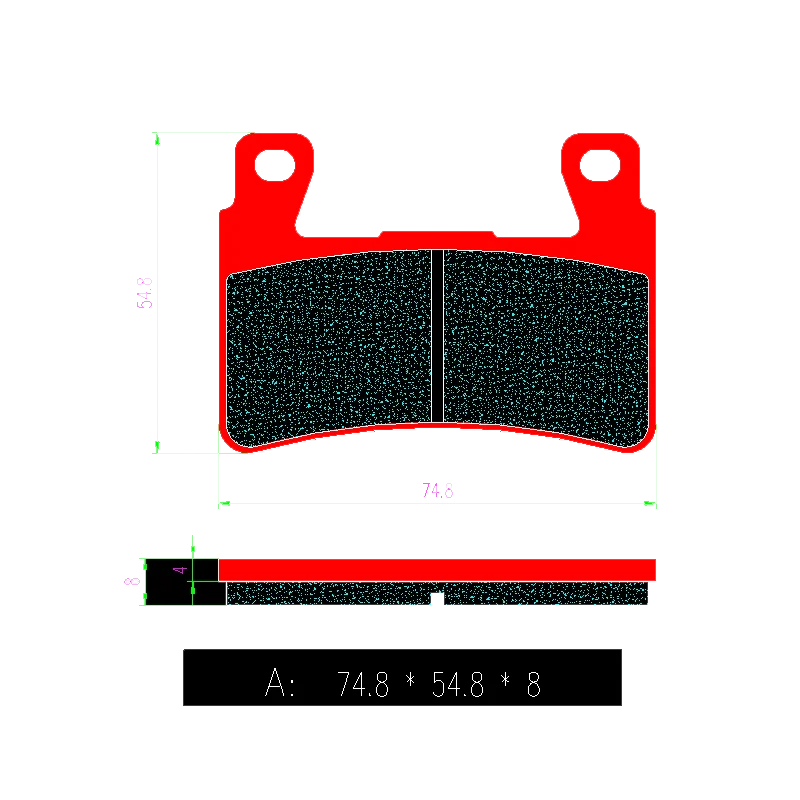 Высококачественные керамические передние и задние тормозные колодки для