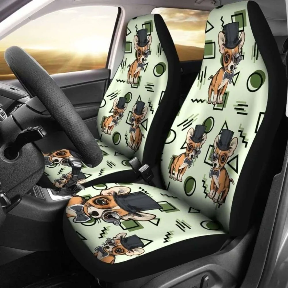

Чехлы для автомобильных сидений Чихуахуа 302 091114, комплект из 2 универсальных защитных чехлов для передних сидений