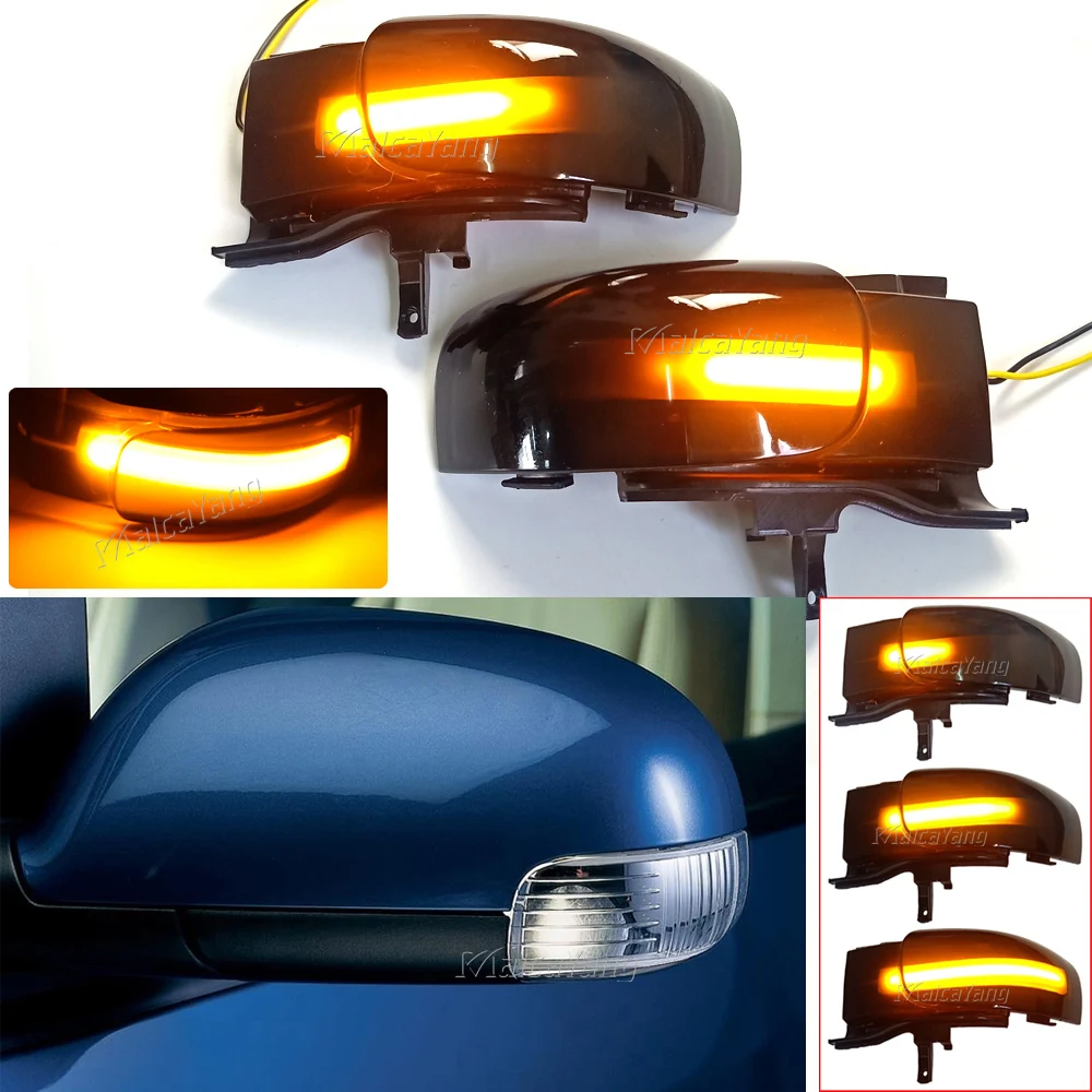 For VW Touran 2003 2004 2005 2006 2007 2008 2009 2010 LED Turn Signal Light Dynamic Rearview Mirror Indicator Lamp
