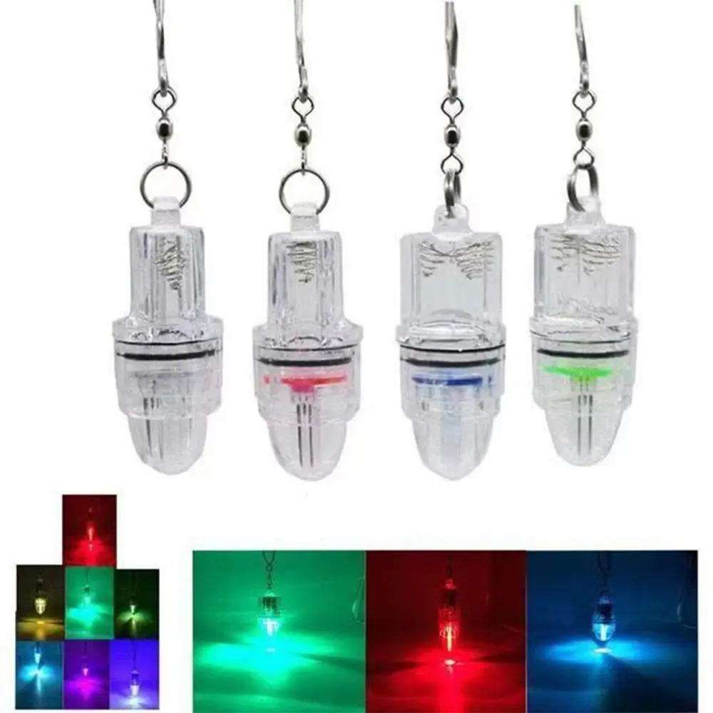 Hot Durable High Quality Deep  Drop Underwater LED Lure Light Fishing Squid Flash Lamp Bass Spoon