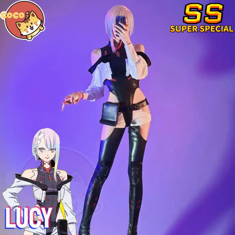 CoCos-SS Anime Cyberpunk Edgerunners Lucy Cosplay Costume Anime Cyberpunk Cosplay Lucy Costume Halloween Costumes for Women