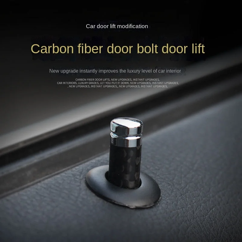 

Дверной болт из углеродного волокна, декоративная крышка, Универсальный Автомобильный Дверной Болт, дверной подъемник из углеродного воло...