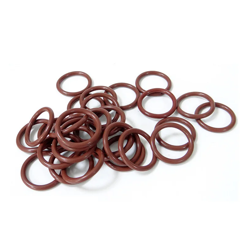 

9PCS Brown Fluorine Rubber Ring FKM O Ring Seal CS 1.8mm ID7.5/8/9/10.6/11.2/26.5mm Rubber O-Ring Seal Gasket for Water Pipe