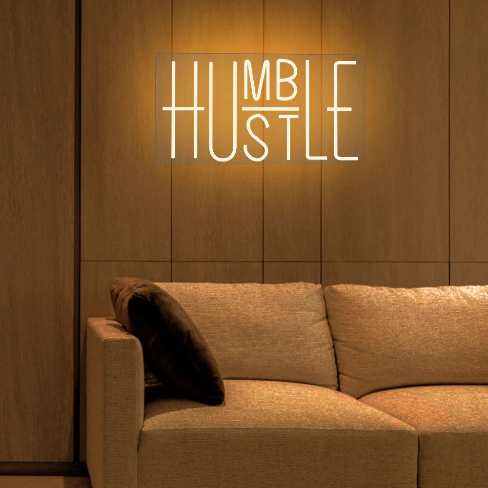 Скромная неоновая вывеска с подсветкой подсветка для украшения спальни магазина